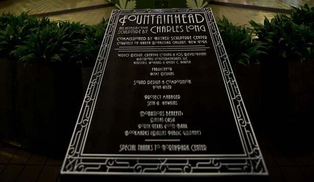 Fountainhead by Charles Long sits on display at Northpark Mall as part of the Nasher’s XChange exhib