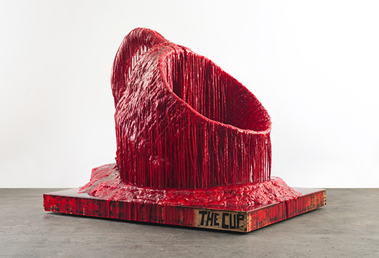 Sculpture by Sterling Ruby titled 'The Cup'