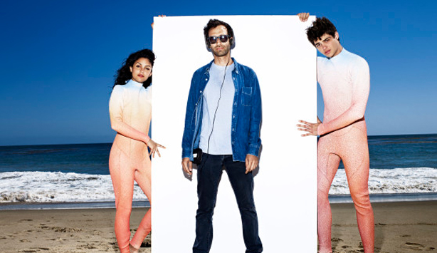 Alex Israel on the set of SPF-15