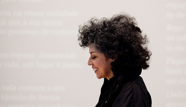 Doris Salcedo in profile