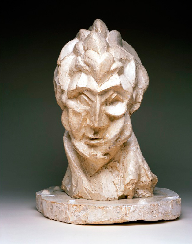 Pablo Picasso, Head of a Woman (Fernande), Plaster, 1909