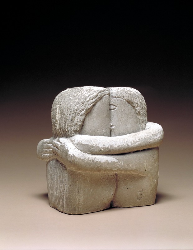 Constantin Brancusi, The Kiss, Plaster, 1907-1908 (cast before 1914)