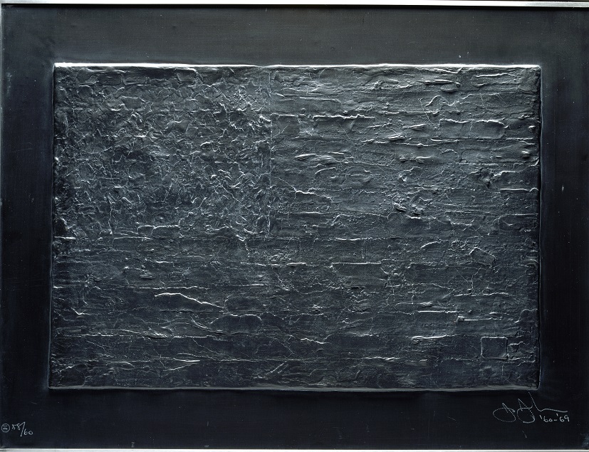 Jasper Johns, Flag (from Lead Relief Series), Lead, 1969