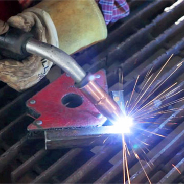 Image of a welding torch making sparks