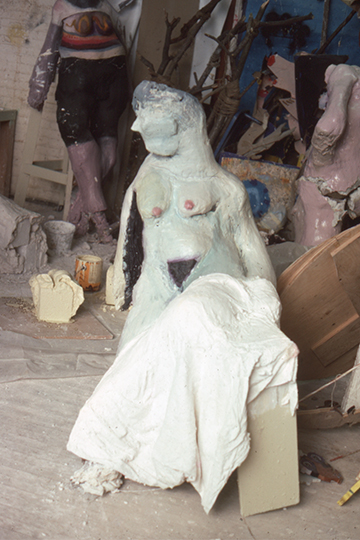 Molly Bradford and Nicole Eisenman, Untitled sculpture of a nude woman